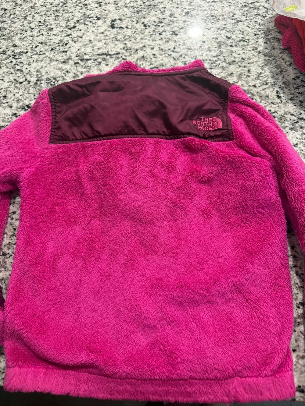 The North Face Girls Hooded Fleece Puffer - Bright Magenta